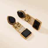 Black Stone Egyptian Earrings