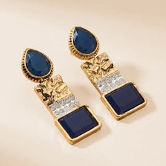Blue Stone Egyptian Earrings