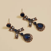 Blue Stone Turkish Antique Earrings