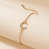 Crecent Stone Golden Bracelet - Shein