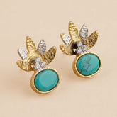 Egyptian Earrings - Turquoise Stone