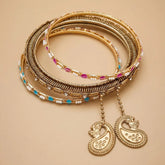 Fancy Multi-Bangle & Kara Set