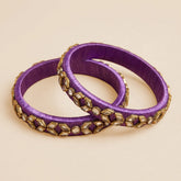 Handmade Purple Kudan Bangles