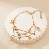 Sea Shell Golden Chain Bracelet - Shein