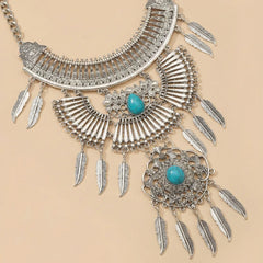 Silver Afghani Metallic Necklace