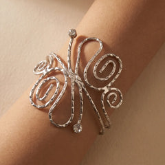 Silver Butterfly Metallic Handcuff