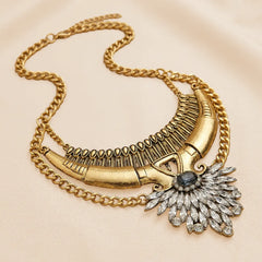 Silver Golden Royal Metellic Necklace