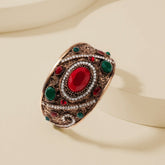 Turkish Bracelet Bangle - Red Stone