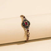 Turkish Floral Stone Chain Bracelet