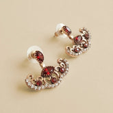 Turkish Red Floral Earrings