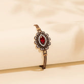 Turkish Red Stone Chain Bracelet