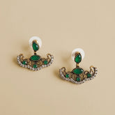Turkish Green Floral Earrings