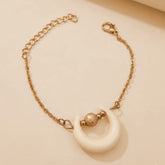 White Cresent Golden Bracelet - Shein