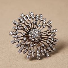 White Stone Antique Ring - Sizeable Large
