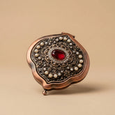 Turkish Red Oval Crystal Mirror