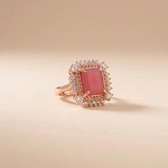 Pink Faux Stone Ring