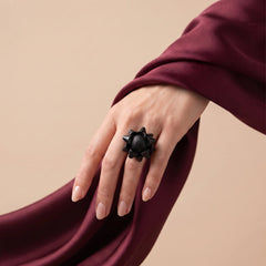 Black Cosmo Ring - Sizeable