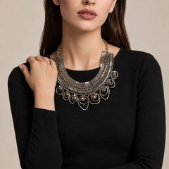 Black Stainless Steel Bohemian Necklace