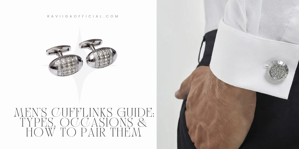 Men's Cufflinks Guide: Types, Occasions & How to Pair Them