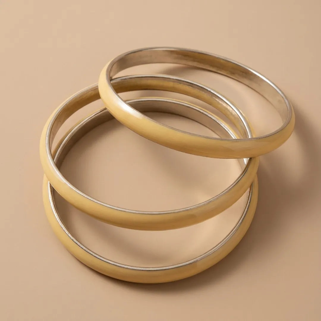 Beige Bangle Set