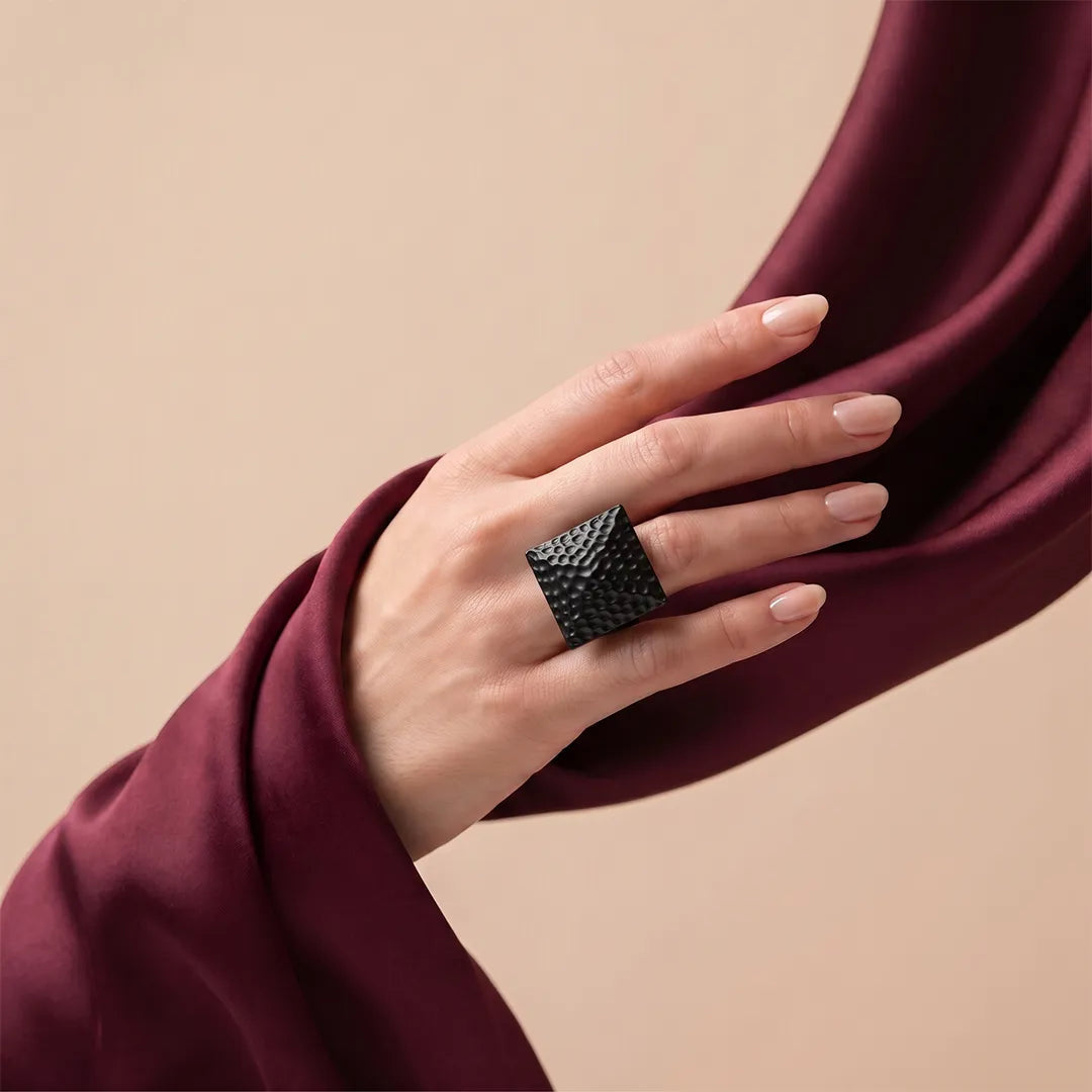 Black Pyro Ring - Sizeable