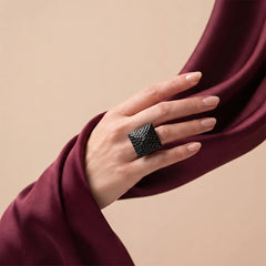 Black Pyro Ring - Sizeable