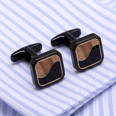 Black Wave Cufflinks