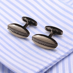 Black sleek Men's Cufflinks