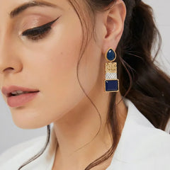 Blue Stone Egyptian Earrings