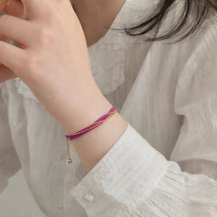 Purple String Bracelet - Shein