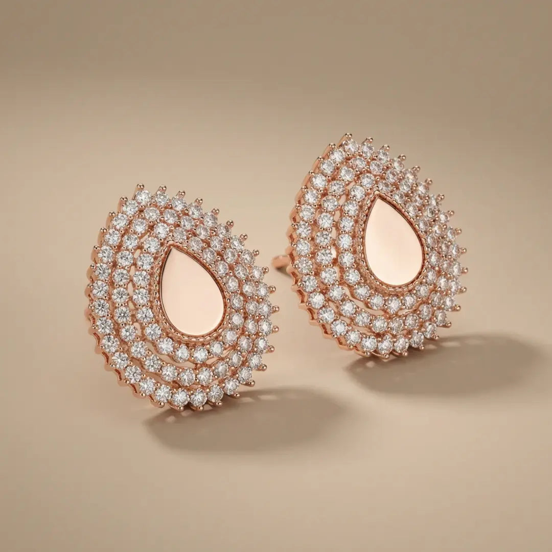 Champagne Stone Earrings