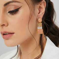 Champagne Stone Egyptian Earrings