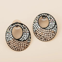 Champaigne Stone Stud Earrings