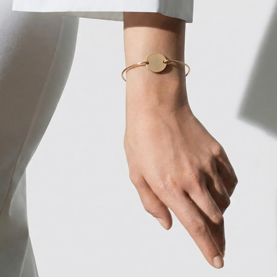 Chip Golden Bracelet Bangle - Shein