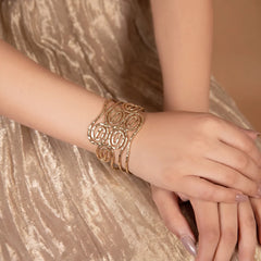 Dull Gold Butterfly Metallic Handcuff