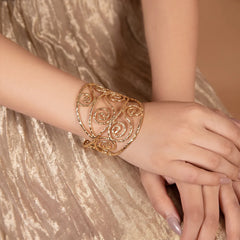 Dull Gold Eye Metallic Handcuff