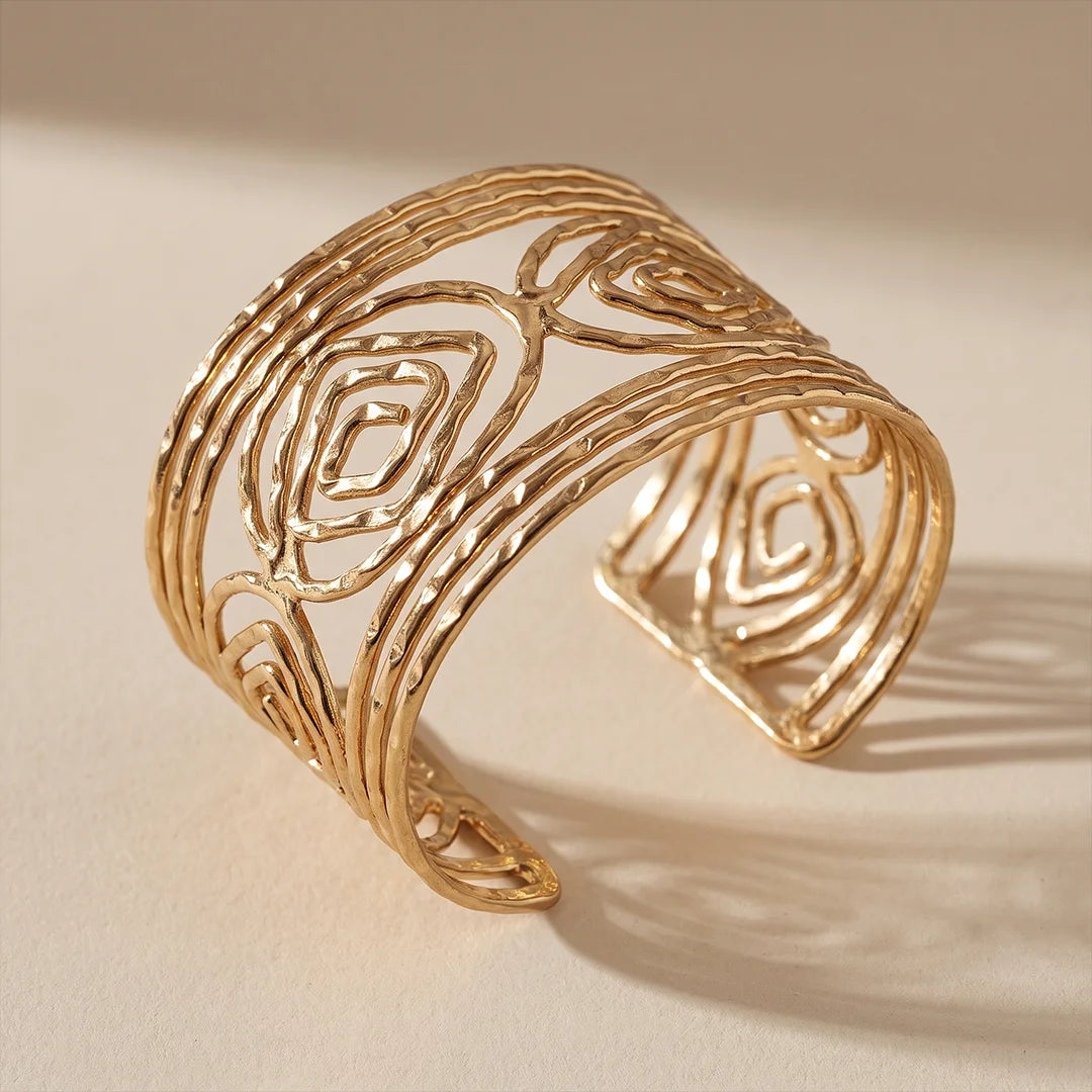 Dull Gold Sphere Metallic Handcuff
