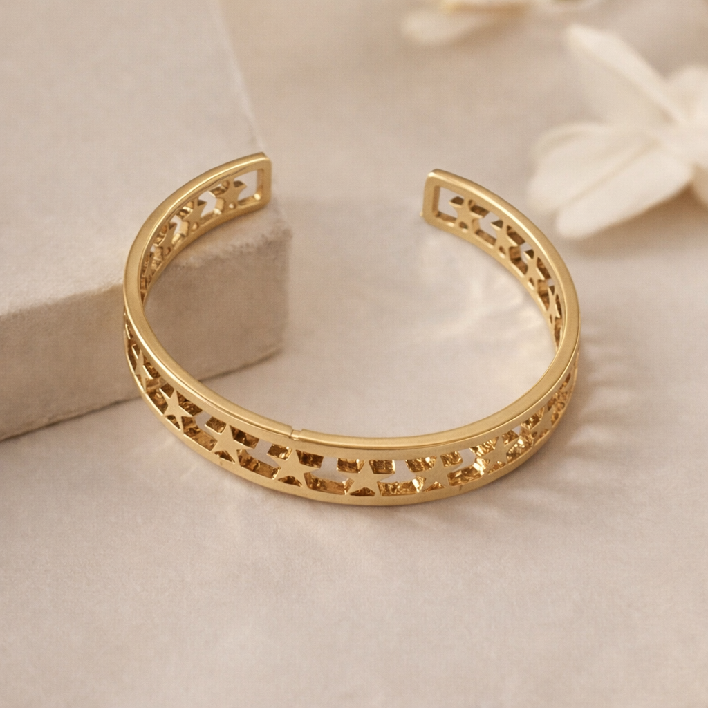 Golden Star Chain Bracelet Bangle - Kids