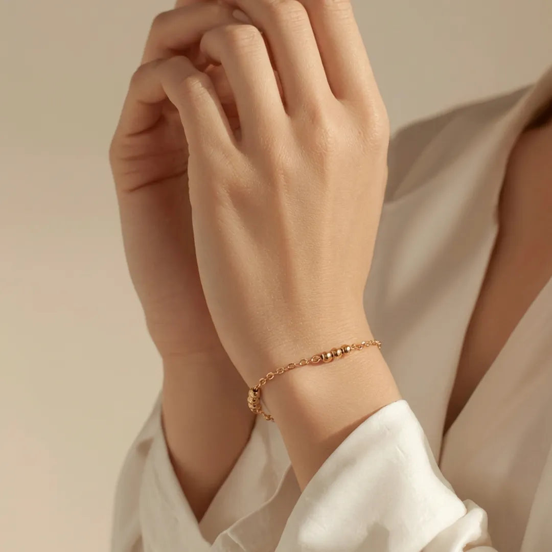 Golden Beads Bracelet - Shein