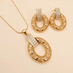 Golden Brown Pendant Set