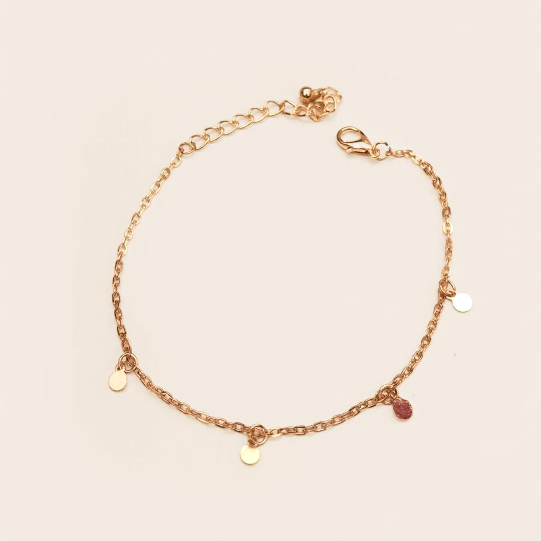 Golden Disc Chain Bracelet - Shein