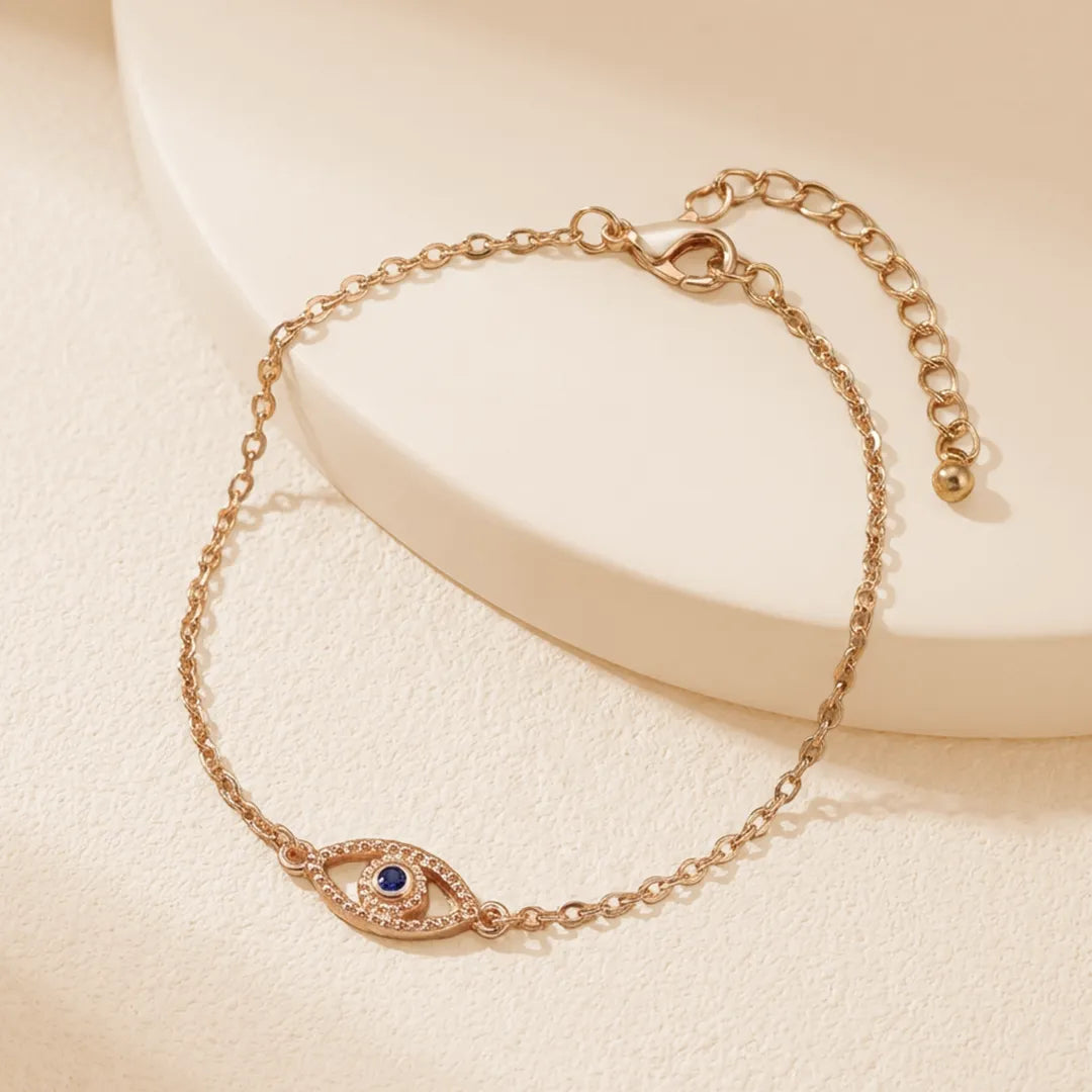 Golden Eye Chain Bracelet - Shein