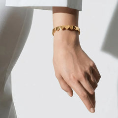 Golden Heart Bracelet Bangle - Shein