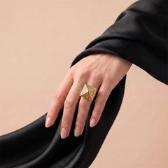 Golden Pyra Ring - Sizeable