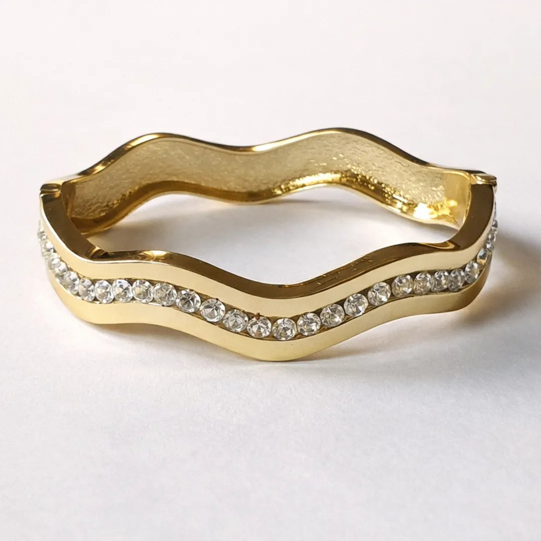 Golden Rhinestone Bangle
