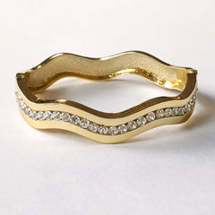 Golden Rhinestone Bangle