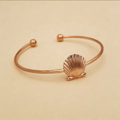 Golden Shell Bracelet Bangle - Shein