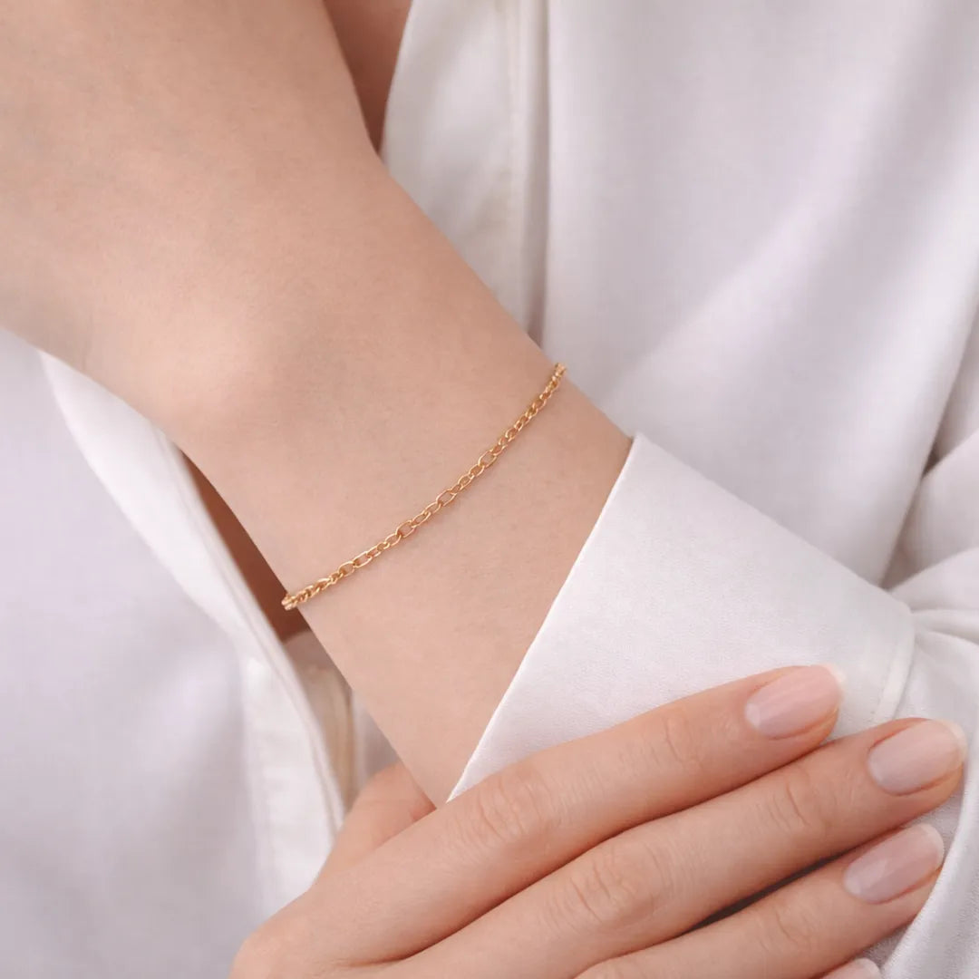 Golden Simple Chain Bracelet