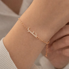 Golden Stone Bracelet - Shein