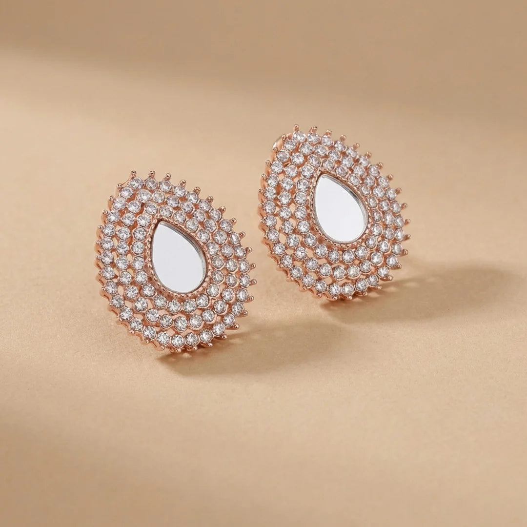 Golden Stone Earrings